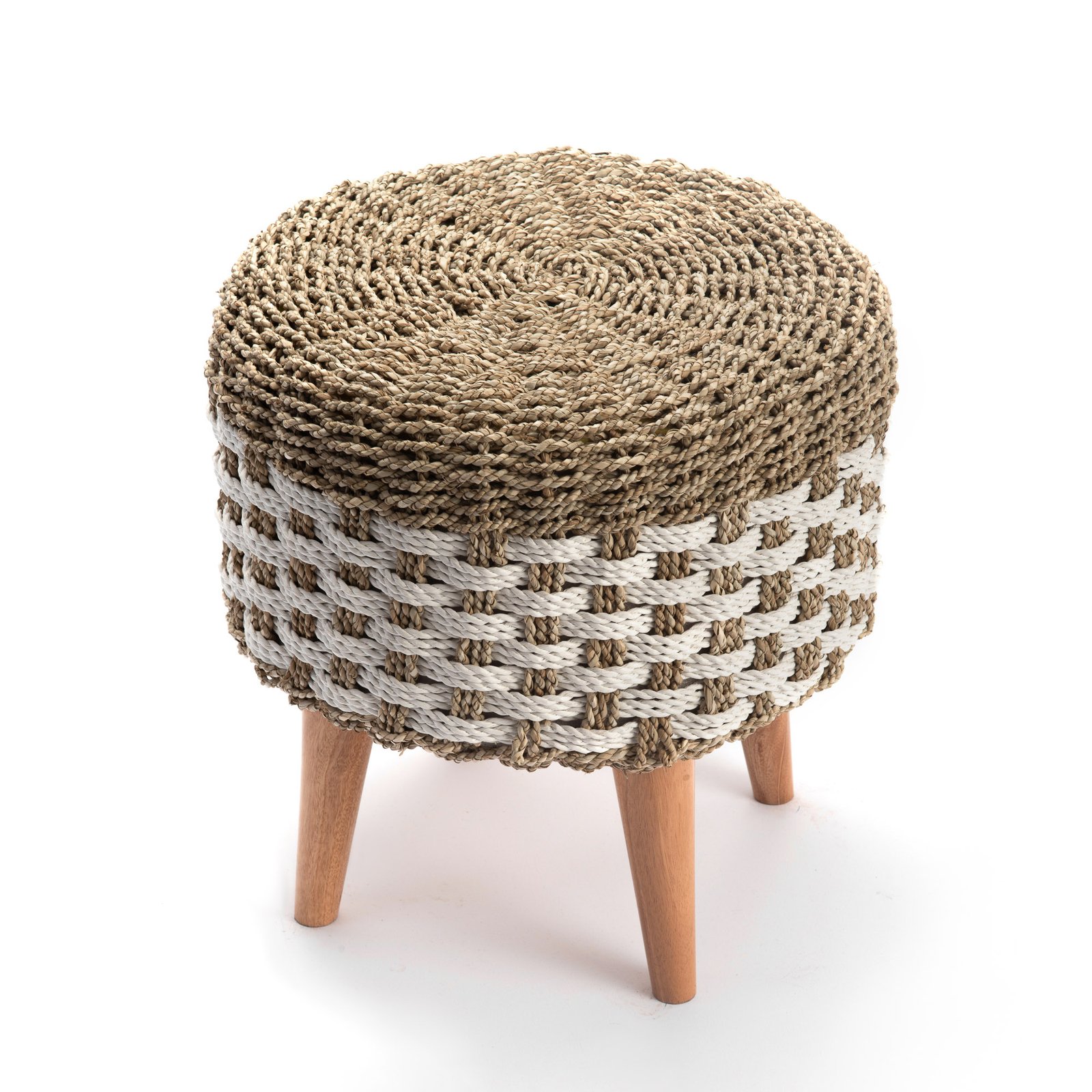 STOOL WITH SOLID TEAK BRANCH LEGS 4 Thumbnail